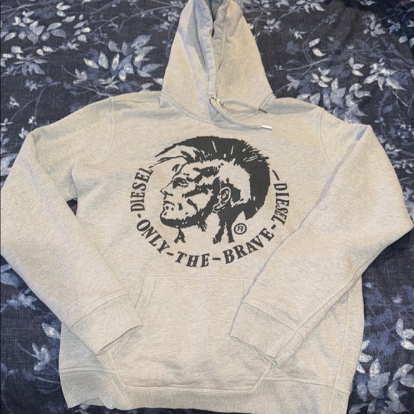 Diesel Gray Hoodie for Men - Picture 2 of 3